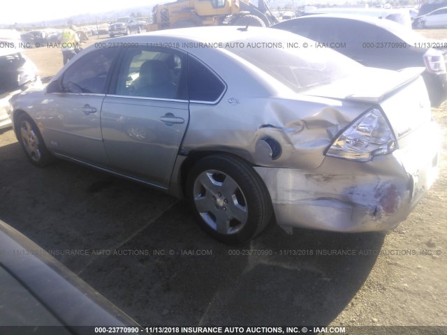 2G1WD58C269140763 - 2006 CHEVROLET IMPALA SUPER SPORT SILVER photo 3