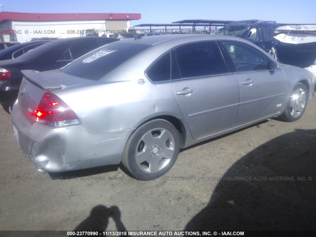 2G1WD58C269140763 - 2006 CHEVROLET IMPALA SUPER SPORT SILVER photo 4