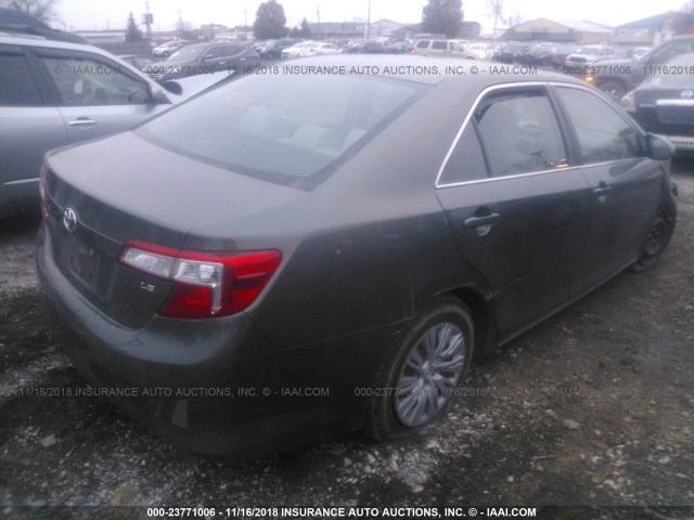 4T1BF1FK1CU543081 - 2012 TOYOTA CAMRY SE/LE/XLE GRAY photo 4