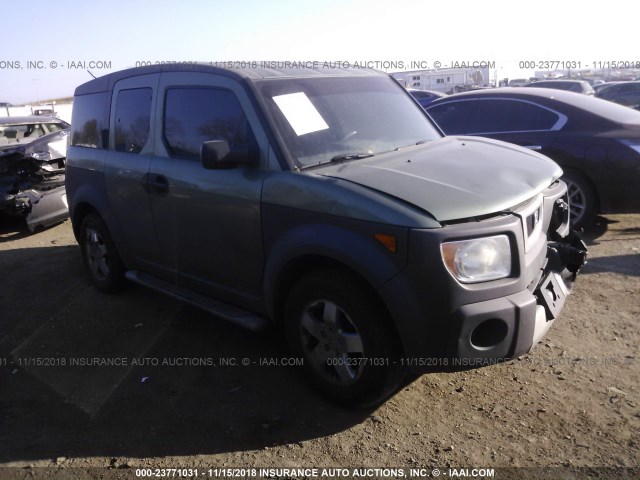 5J6YH28573L013462 - 2003 HONDA ELEMENT EX GREEN photo 1