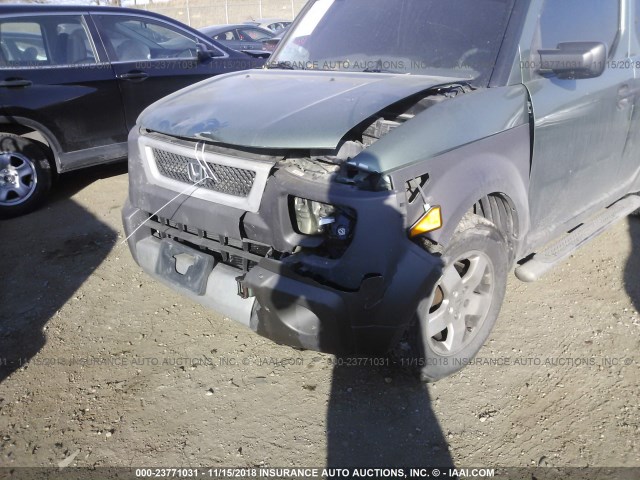 5J6YH28573L013462 - 2003 HONDA ELEMENT EX GREEN photo 6