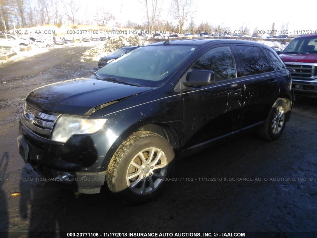 2FMDK48C09BA97225 - 2009 FORD EDGE SEL BLACK photo 2