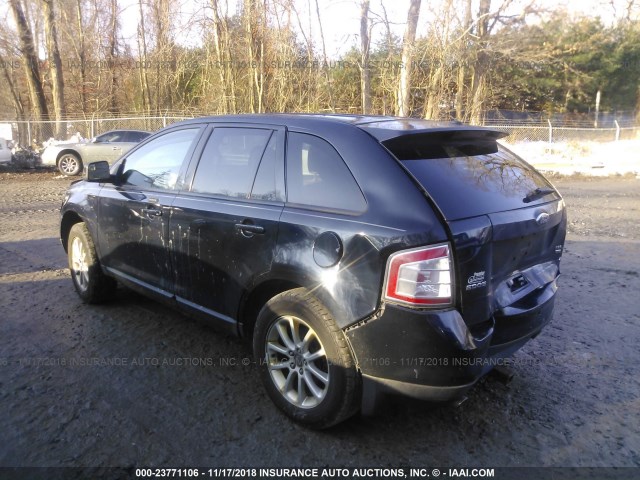 2FMDK48C09BA97225 - 2009 FORD EDGE SEL BLACK photo 3