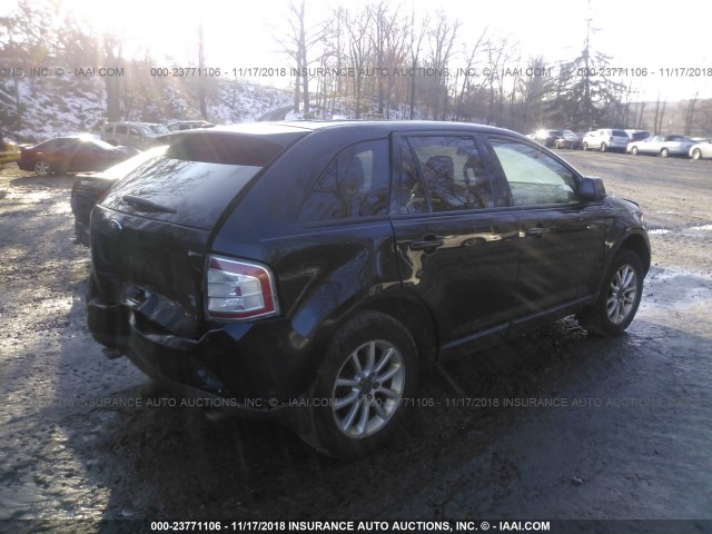 2FMDK48C09BA97225 - 2009 FORD EDGE SEL BLACK photo 4