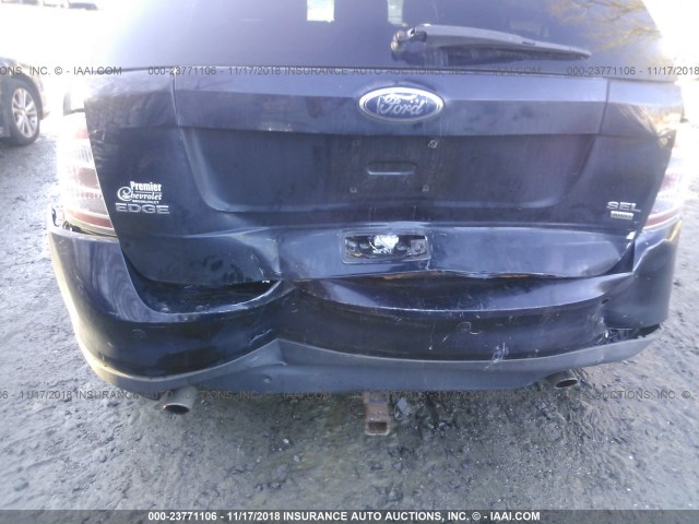 2FMDK48C09BA97225 - 2009 FORD EDGE SEL BLACK photo 6