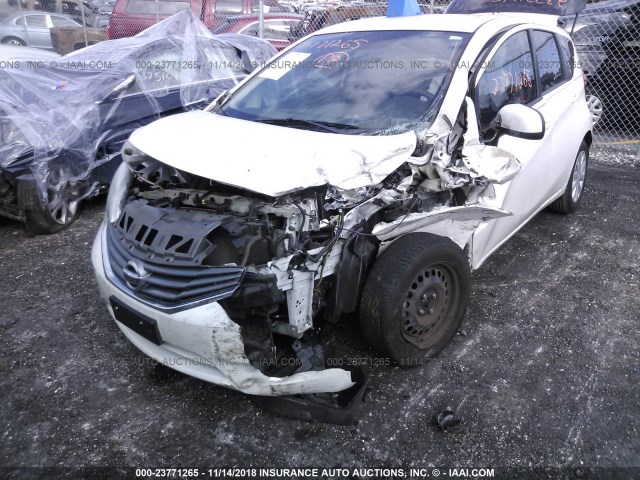 3N1CE2CP4EL429139 - 2014 NISSAN VERSA NOTE S/S PLUS/SV/SL WHITE photo 6