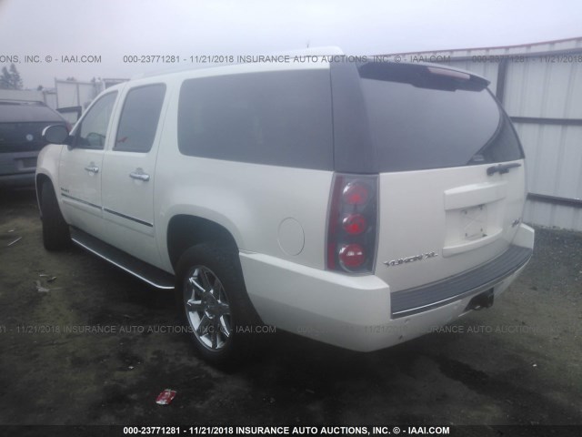 1GKS2MEF6DR232101 - 2013 GMC YUKON XL DENALI WHITE photo 3