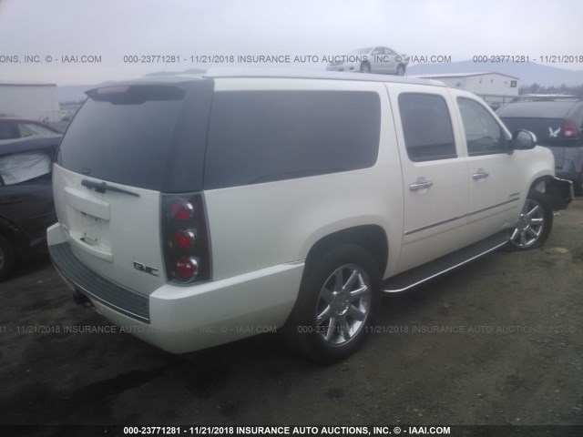 1GKS2MEF6DR232101 - 2013 GMC YUKON XL DENALI WHITE photo 4