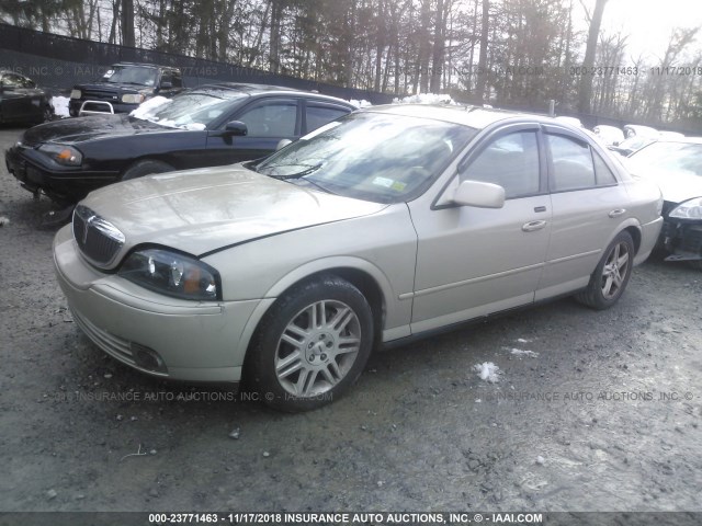 1LNHM87A55Y609058 - 2005 LINCOLN LS TAN photo 2