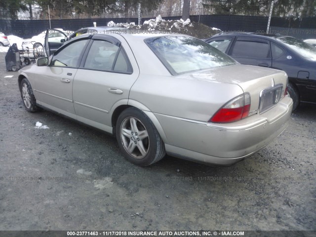 1LNHM87A55Y609058 - 2005 LINCOLN LS TAN photo 3