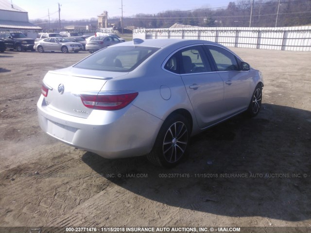 1G4PR5SK2H4107194 - 2017 BUICK VERANO SPORT TOURING SILVER photo 4