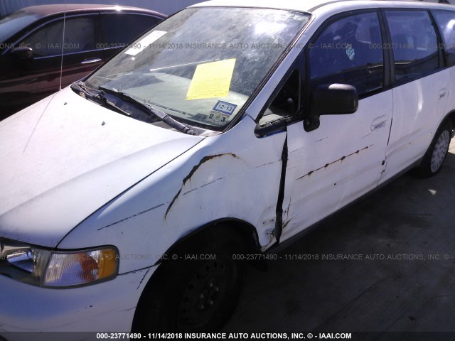 JHMRA1846SC026331 - 1995 HONDA ODYSSEY LX/EX WHITE photo 6