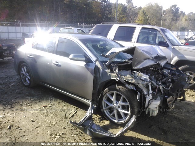 1N4AA51E89C805688 - 2009 NISSAN MAXIMA S/SV SILVER photo 1