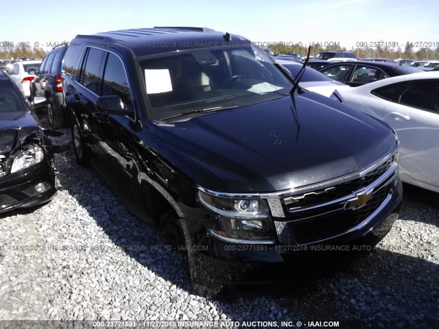 1GNSCBKCXFR256645 - 2015 CHEVROLET TAHOE C1500 LT BLACK photo 1