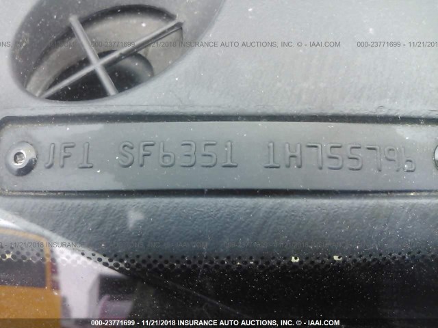 JF1SF63511H755796 - 2001 SUBARU FORESTER L BLUE photo 9