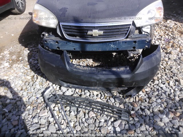 1G1ZS58F97F237464 - 2007 CHEVROLET MALIBU LS BLACK photo 6