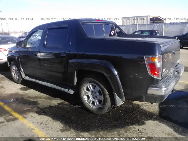 2HJYK16546H502869 - 2006 HONDA RIDGELINE RTL BLACK photo 3