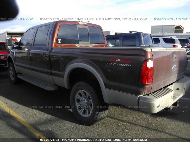 1FTWW31R68ED35382 - 2008 FORD F350 SRW SUPER DUTY ORANGE photo 4