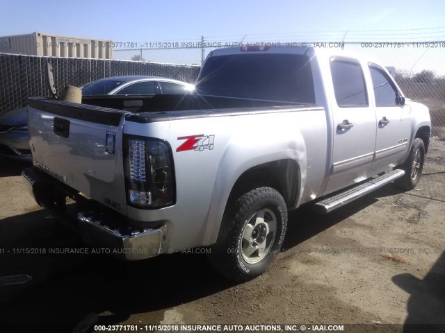 3GTP2VE77DG186231 - 2013 GMC SIERRA K1500 SLE SILVER photo 4