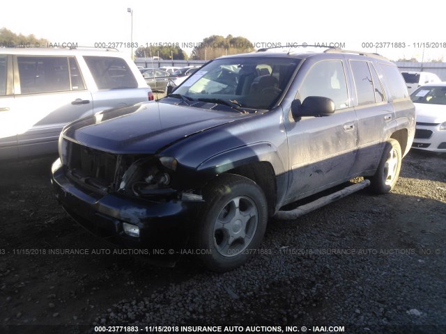 1GNDS13SX82134794 - 2008 CHEVROLET TRAILBLAZER LS/LT BLUE photo 2