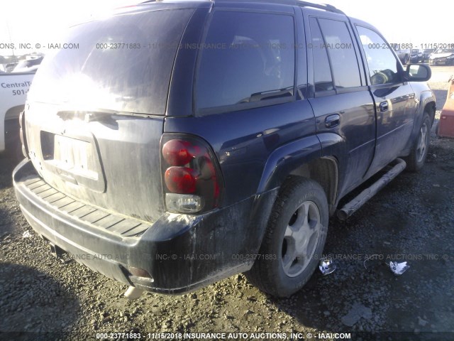 1GNDS13SX82134794 - 2008 CHEVROLET TRAILBLAZER LS/LT BLUE photo 4