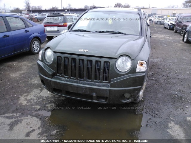 1J8FF47W98D513691 - 2008 JEEP COMPASS SPORT მწვანე ფოტო 6