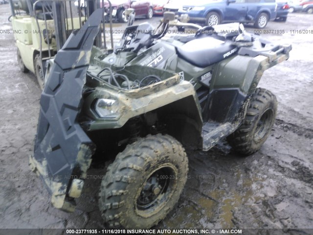 4XAMH57AXEA614990 - 2014 POLARIS SPORTSMAN 570 GREEN photo 2