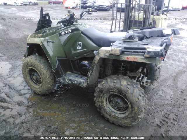 4XAMH57AXEA614990 - 2014 POLARIS SPORTSMAN 570 GREEN photo 3