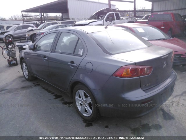 JA3AU26U89U027918 - 2009 MITSUBISHI LANCER ES/ES SPORT GRAY photo 3