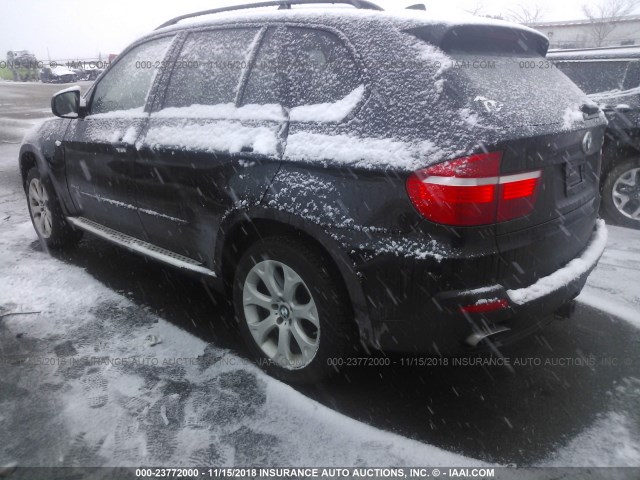 5UXFE83579L310139 - 2009 BMW X5 XDRIVE48I BLACK photo 3