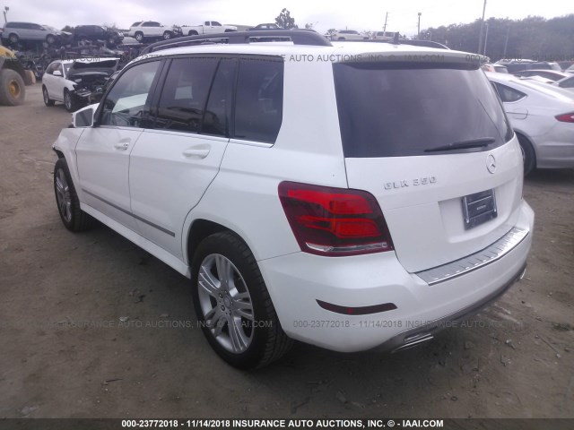WDCGG5HB3EG278333 - 2014 MERCEDES-BENZ GLK 350 WHITE photo 3