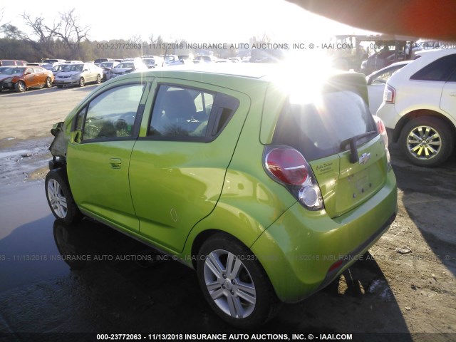 KL8CA6S91EC521252 - 2014 CHEVROLET SPARK LS GREEN photo 3