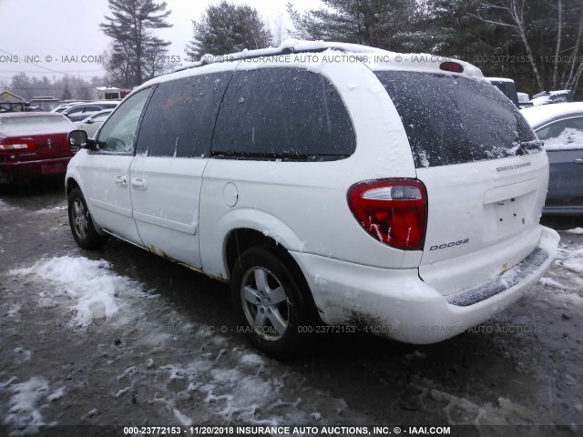 2D4GP44L66R920688 - 2006 DODGE GRAND CARAVAN SXT WHITE photo 3