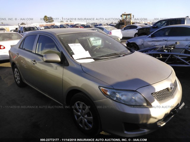 1NXBU40E49Z064866 - 2009 TOYOTA COROLLA S/LE/XLE GOLD photo 1