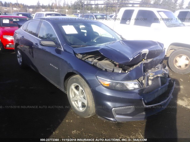 1G1ZB5ST1HF107100 - 2017 CHEVROLET MALIBU LS BLUE photo 1