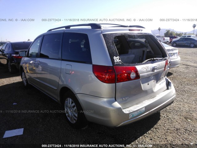 5TDZA23C46S578016 - 2006 TOYOTA SIENNA CE/LE SILVER photo 3