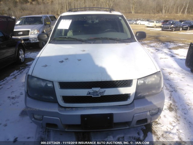 1GNDT13S972208511 - 2007 CHEVROLET TRAILBLAZER LS/LT WHITE photo 6