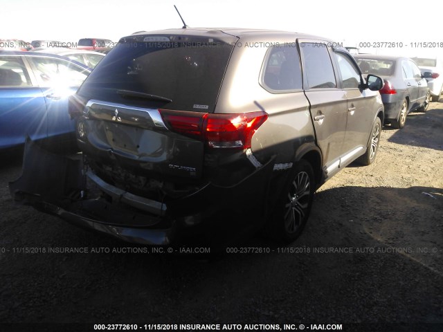 JA4AZ3A33GZ010915 - 2016 MITSUBISHI OUTLANDER SE/SEL BROWN photo 4