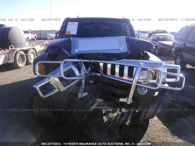 5GTDN13E778190805 - 2007 HUMMER H3 BLACK photo 6