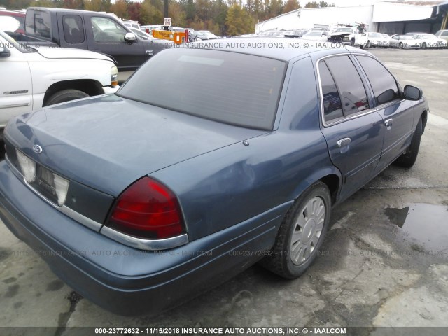 2FAFP71V58X120629 - 2008 FORD CROWN VICTORIA POLICE INTERCEPTOR BLUE photo 4