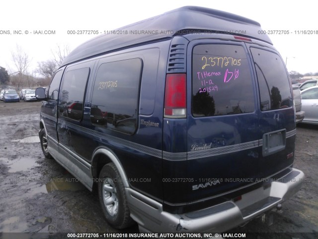 1GDFG15R311201529 - 2001 GMC SAVANA RV G1500 Dark Blue photo 3