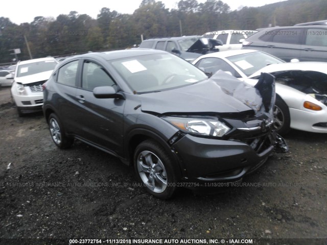 3CZRU5H30JG701975 - 2018 HONDA HR-V LX GRAY photo 1