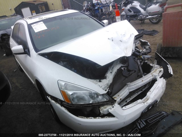 1HGCM665X4A053278 - 2004 HONDA ACCORD EX WHITE photo 1