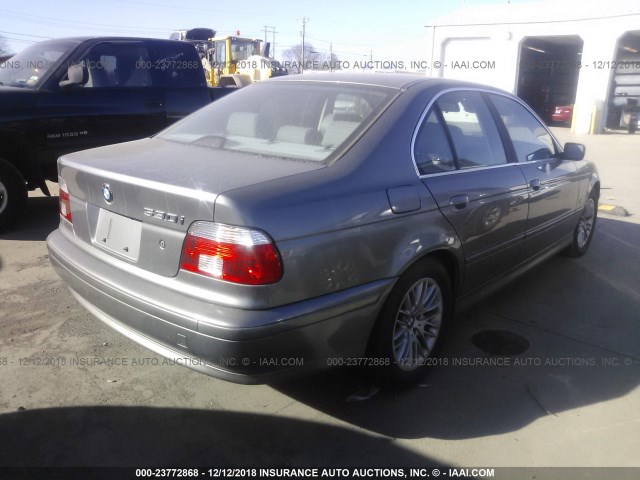 WBADT634X3CK43261 - 2003 BMW 530 I AUTOMATIC GRAY photo 4