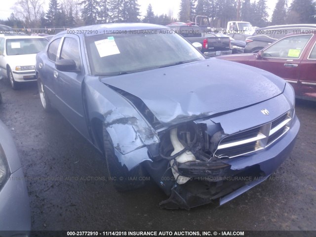 2B3KA43R77H756861 - 2007 DODGE CHARGER SE/SXT BLUE photo 1