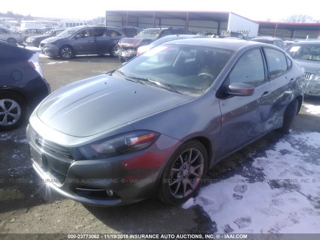 1C3CDFBA6DD332523 - 2013 DODGE DART SXT GRAY photo 2