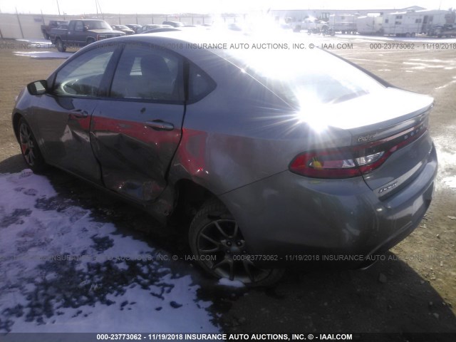 1C3CDFBA6DD332523 - 2013 DODGE DART SXT GRAY photo 3