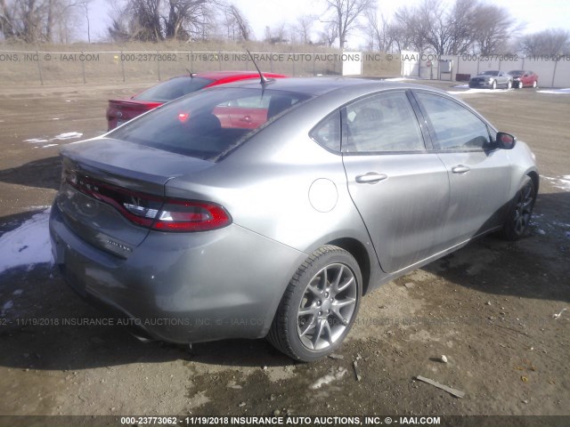 1C3CDFBA6DD332523 - 2013 DODGE DART SXT GRAY photo 4