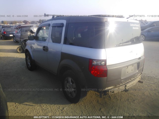 5J6YH28513L004868 - 2003 HONDA ELEMENT EX SILVER photo 3