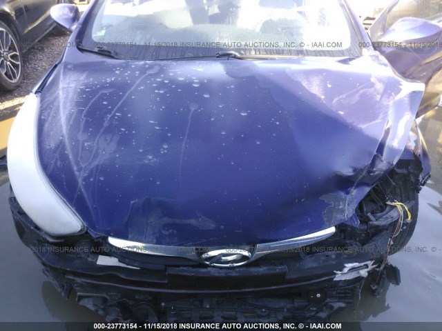 5NPDH4AE6DH196580 - 2013 HYUNDAI ELANTRA GLS/LIMITED BLUE photo 10